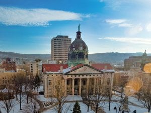 The Broome County Courthouse in Binghamton, New York