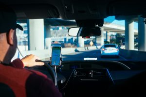 Lyft driver in San Francisco; image by Paul Hanaoka, via Unsplash.com.