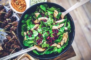 Salad with chicken