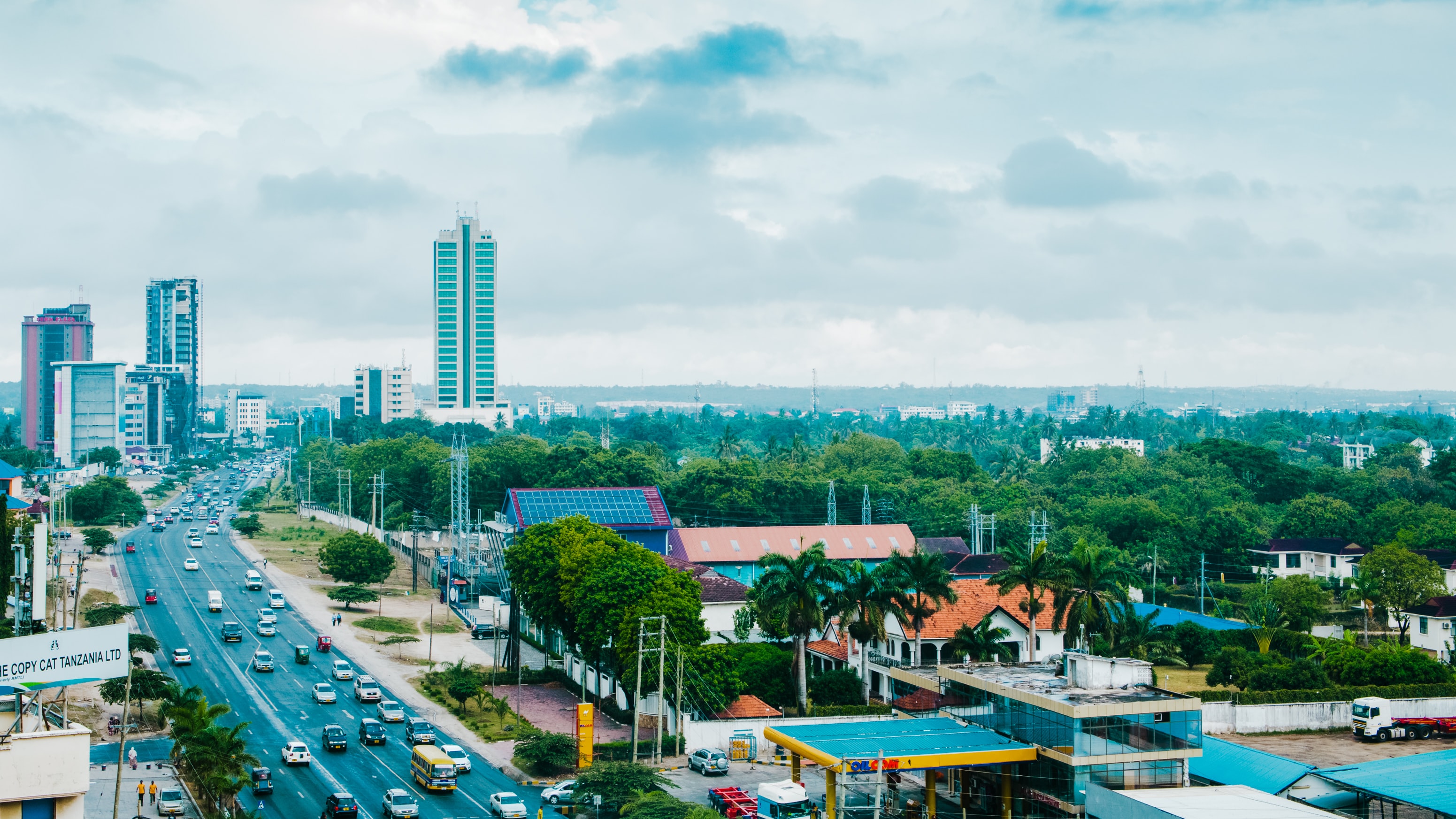 City of Dar es Salaam, Tanzania. Bagamoyo Road - Taken from Tanzanite Park; image by K15 Photos, via Unsplash.com.