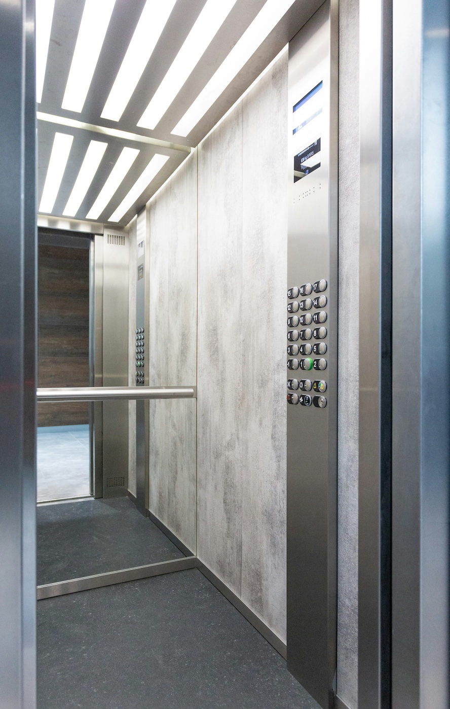 Interior of elevator; image by Petr Magera, via Unsplash.com.