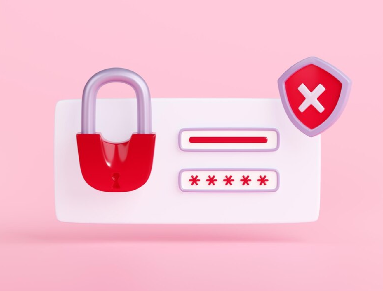 Graphic of wrong password and padlock; image by Upklyak, via Freepik.com.